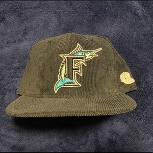 Florida Marlins corduroy snapback